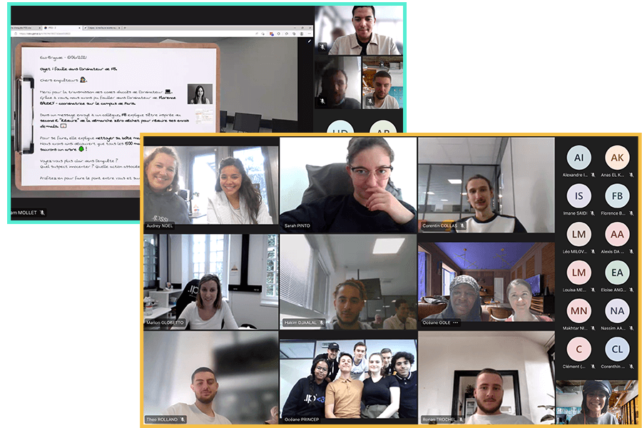 Formation informatique hybride présentiel, distance