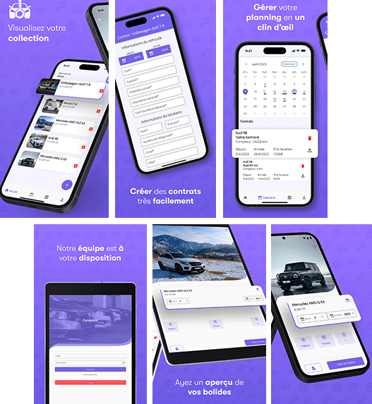 Application gestion de location de véhicules